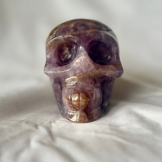 Banded and UNIQUE Amethyst Agate Skull