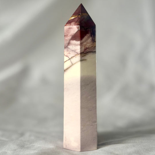 Natural Earthy coloured Mookaite Tower