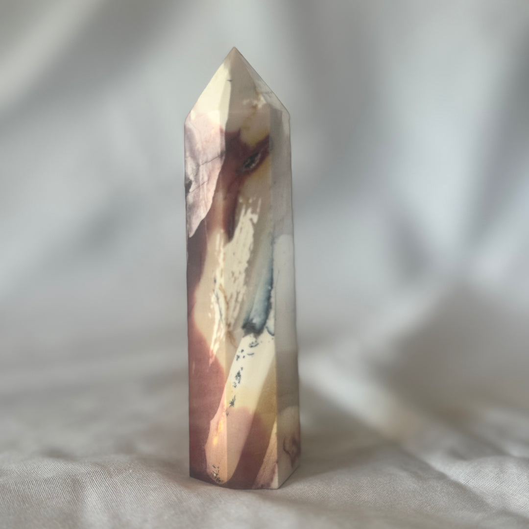 Mookaite Tower 5" perfect pastel patterns 1C