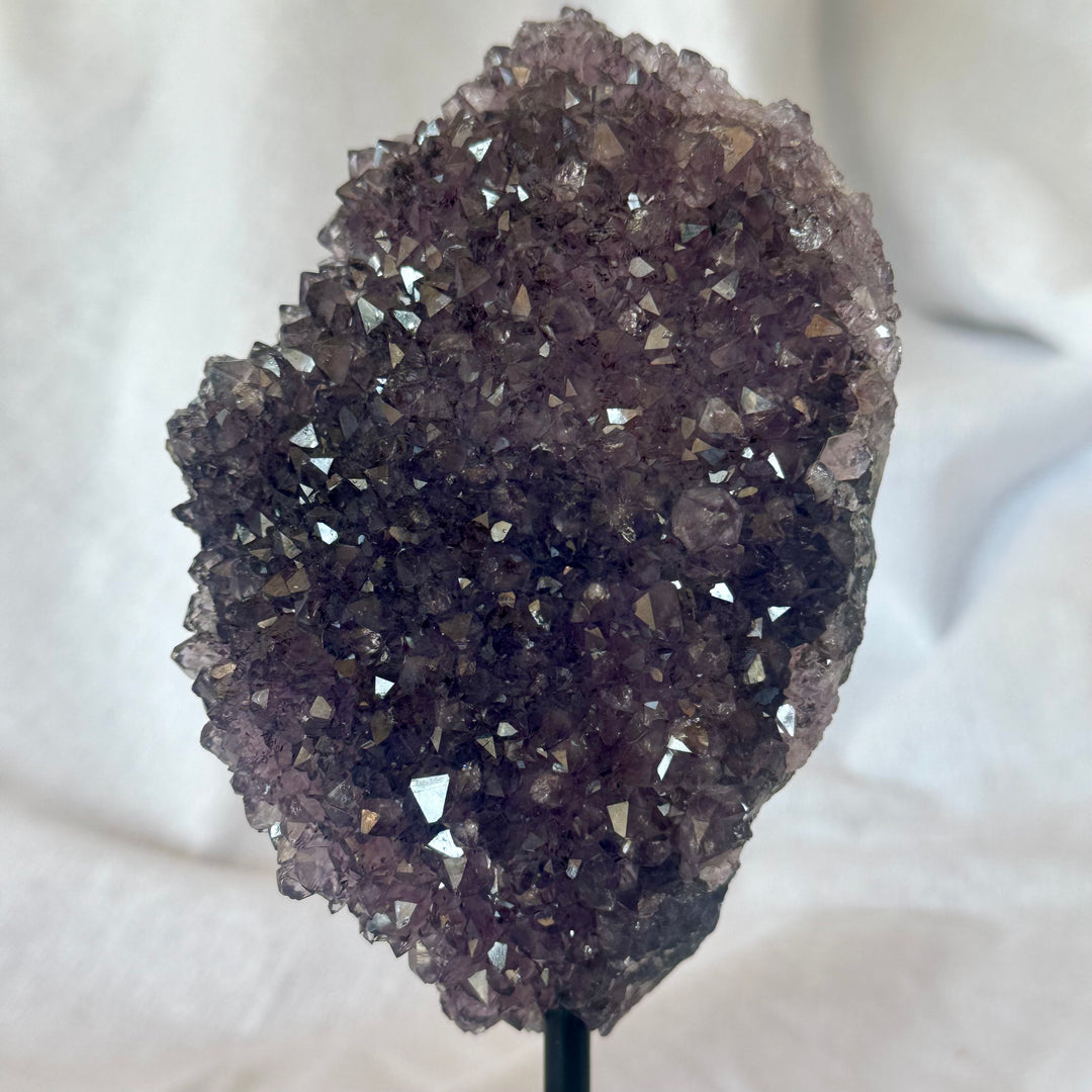 Brilliant Sparkle Brazilian Amethyst on stand 7" 1N